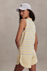 Rosy Brown Rue Polo Tank Tank Top