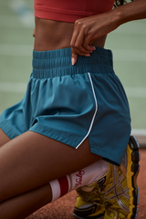 Light Slate Gray Kallin Piped Running Short 1.5 Short