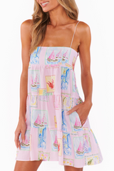 Ooo Mini Dress in Summer Soleil