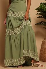 Dark Olive Green Madrid Maxi Dress in Green Eyes Maxi Dress