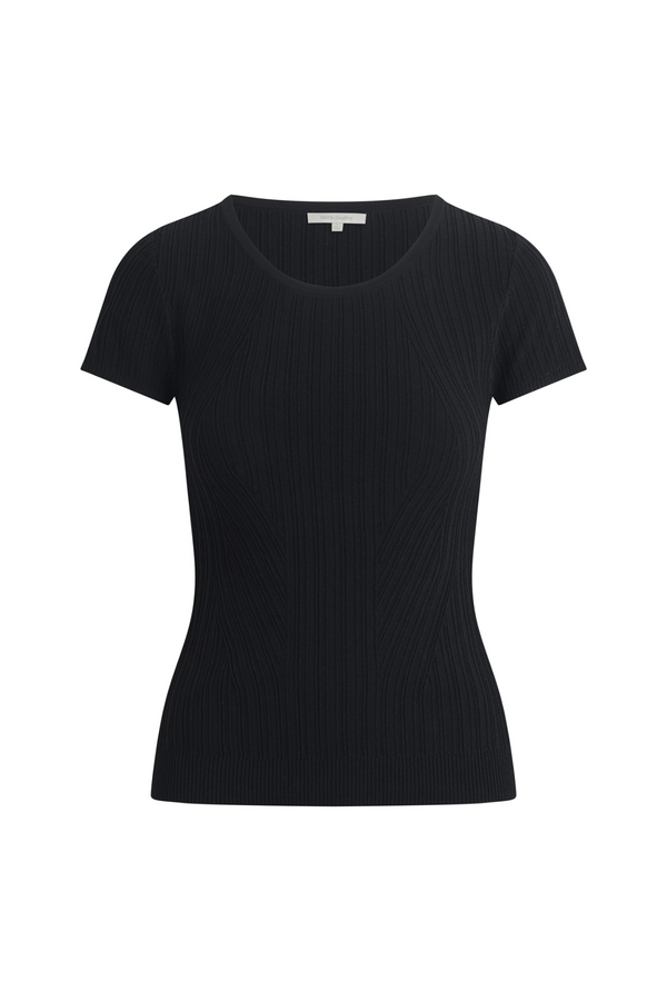 Black The Kennedy Cap Sleeve Top