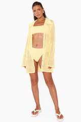 Snow Button Up Coverup Coverup