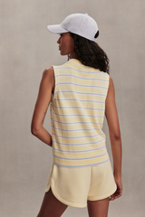 Rosy Brown Rue Polo Tank Tank Top