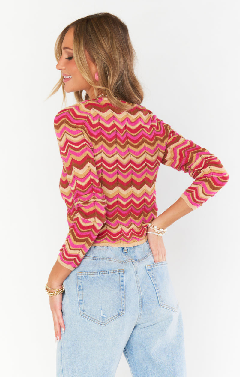 Lavender Coza Cardi Top Top