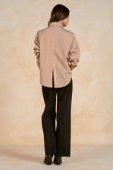 Tan The Sutton Stripe Shirt Shirt