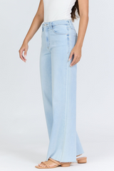 Lavender Fiona Wide Leg Jean | Rain Drop Jeans