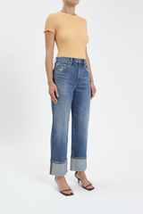 Beige Eastside Loose Cuff | Crush Hour Jeans