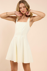 Bisque Season's Bloom Paneled Flare Mini Dress Mini Dress