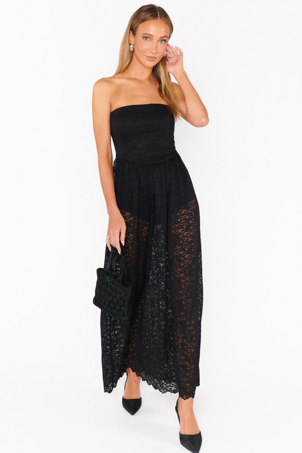 Show Me Your Mumu Diana Drop Waist Dress in Black - size S Show Me Your Mumu Diana Drop Waist Dress in Black - size S