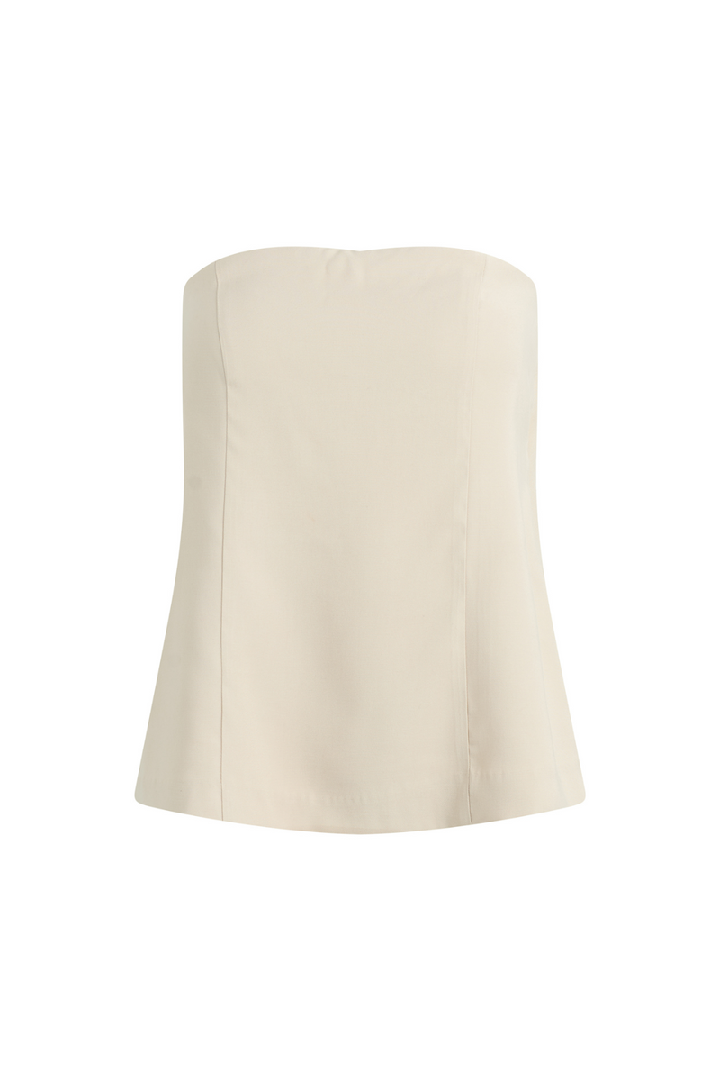 Light Gray The Olivia Bustier Top
