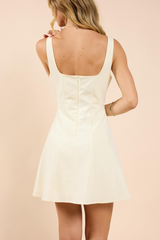 Wheat Season's Bloom Paneled Flare Mini Dress Mini Dress