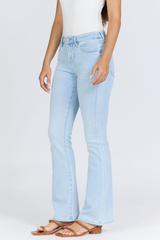 Lavender Jaxtyn Mid Rise Bootcut Jeans | Rain Drop Pant