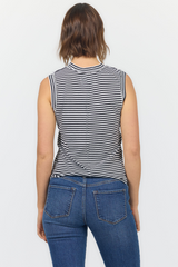 Lavender Zo Striped Tee Top