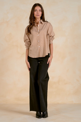 Tan The Sutton Stripe Shirt Shirt