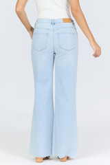 Lavender Fiona Wide Leg Jean | Rain Drop Jeans
