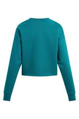 White Smoke The Cropped Collegiate Sweatshirt Sweatshirt