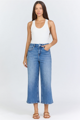 Lavender Audrey High Rise Wide Leg Pant | Cool Breeze Jeans