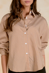Tan The Sutton Stripe Shirt Shirt