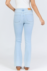 Lavender Jaxtyn Mid Rise Bootcut Jeans | Rain Drop Pant