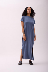 Light Gray Relaxed Tee Dress tee dress