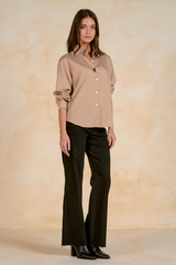 Tan The Sutton Stripe Shirt Shirt
