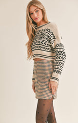 Light Gray About Time Crewneck Sweater Sweater