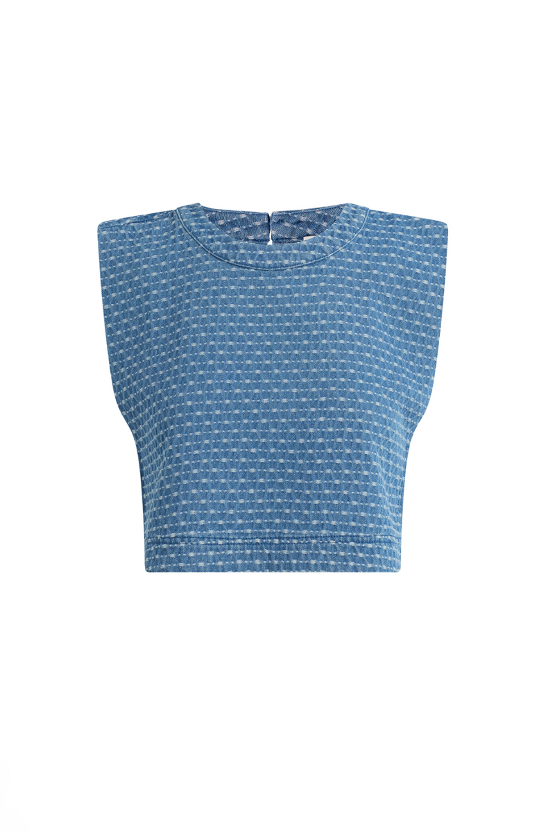 Steel Blue The Arlo Top Top