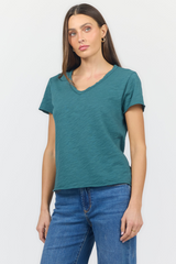 Lavender Vanya Short Sleeve Slub Tee shirt