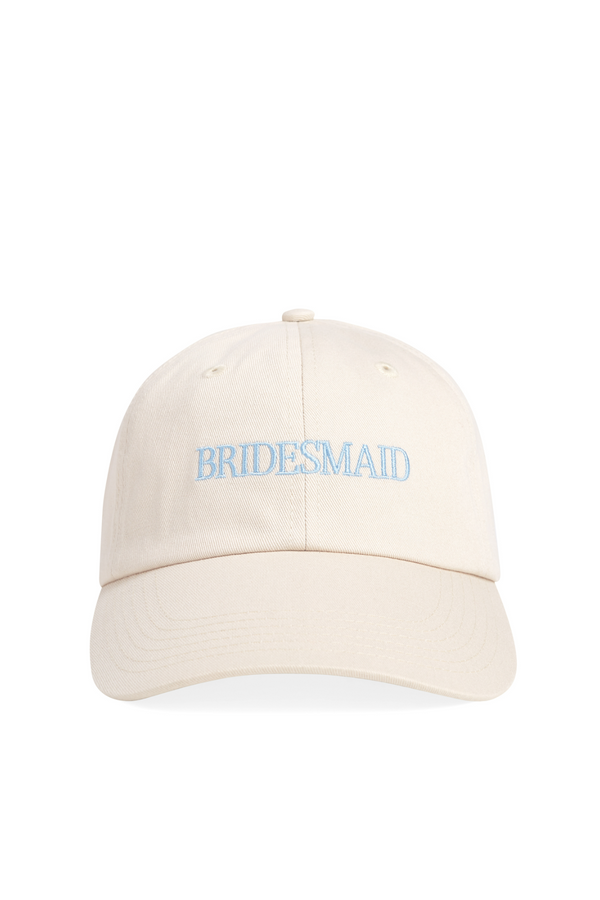 Antique White Bridesmaid Heart Baseball Cap Baseball Hat