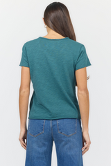 Lavender Vanya Short Sleeve Slub Tee shirt