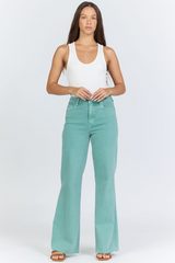 Lavender Fiona Wide Leg Jean | Oil Blue Jeans
