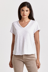 Lavender Vanya Short Sleeve Slub Tee shirt