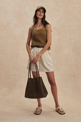 Tan Ebden Knit Tank Tank Top