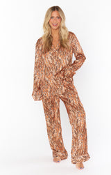 Beige Classic PJ Set Pajamas