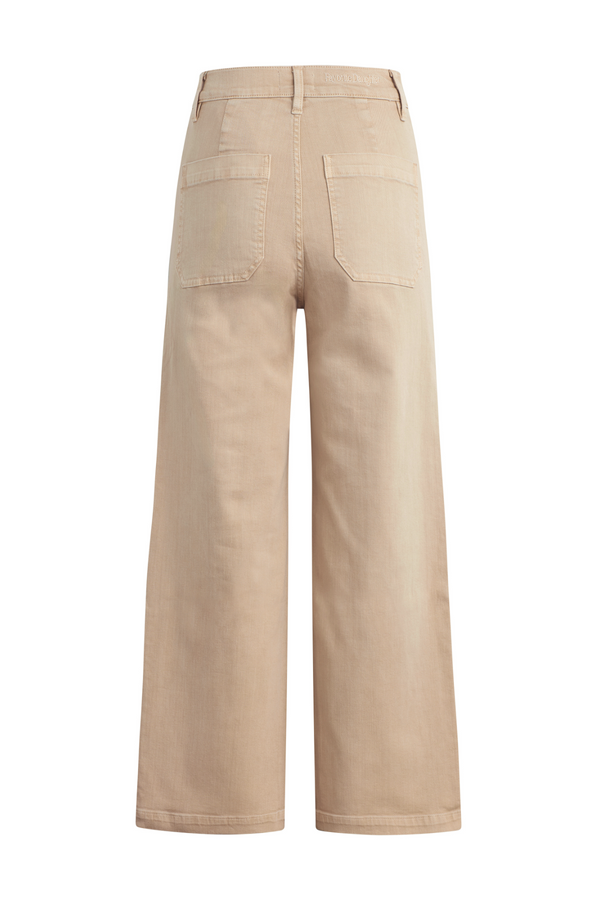 Tan The Mischa Super High Rise Wide Leg Ankle | French Oak Pant