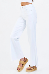 White Smoke Fiona Wide Leg Jean | White Jeans