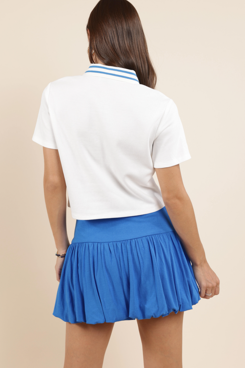 Courtside Striped Collar Polo Shirt