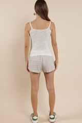 Gray Beck Button Front Sweater Tank Tank