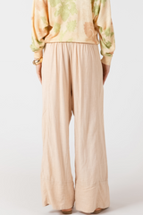 Lavender Wide Leg Linen Pant Pant