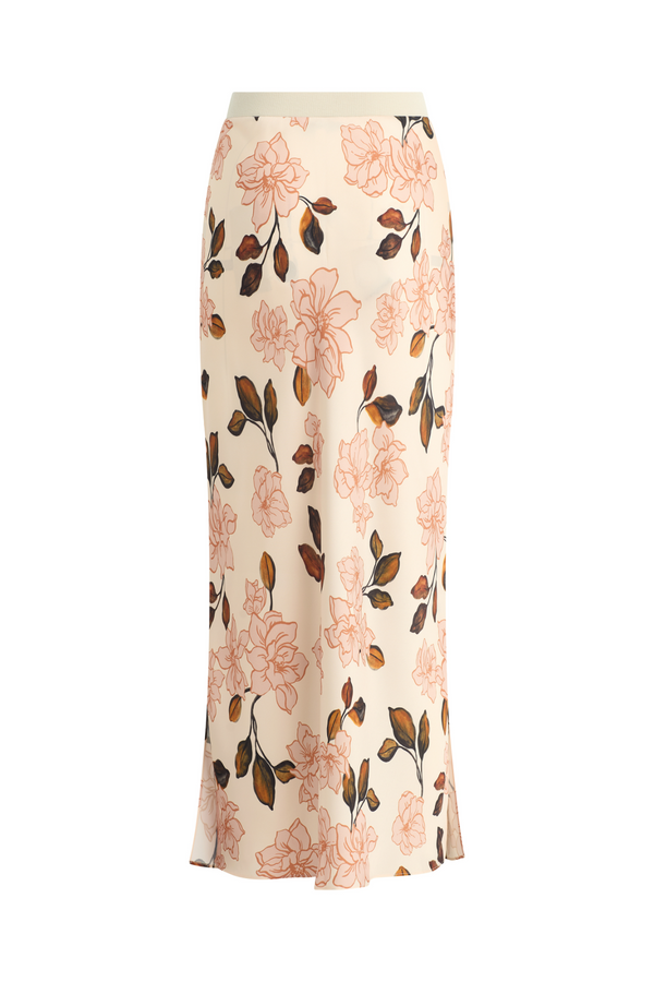 Wheat The Josie Skirt in Bare Roses Midi Skirt