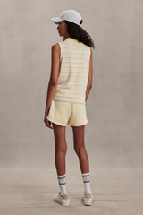 Rosy Brown Rue Polo Tank Tank Top