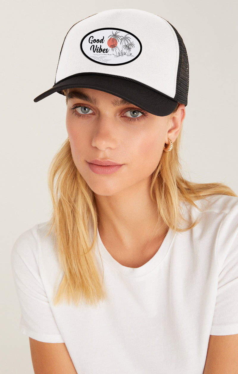 Light Gray Vacay Summer Trucker Hat Hat