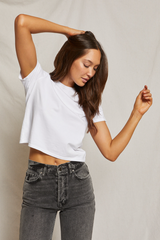 Gray Springsteen Cotton Baby Tee Tee