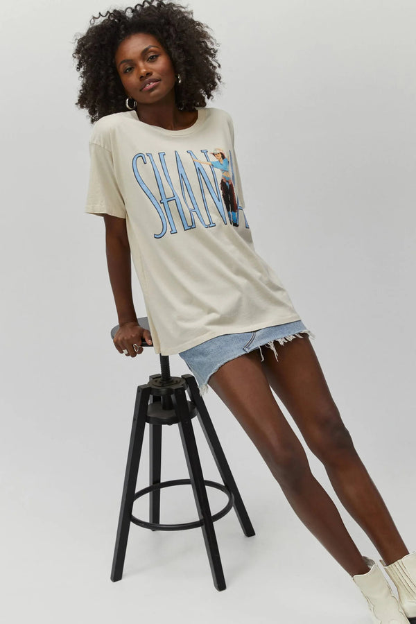 Light Gray Shania Boots Been Under Graphic Tee