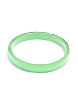 Light Green Laurie Bangle Resin Bracelet Bracelet