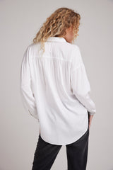 Light Gray Flowy Shirt Top