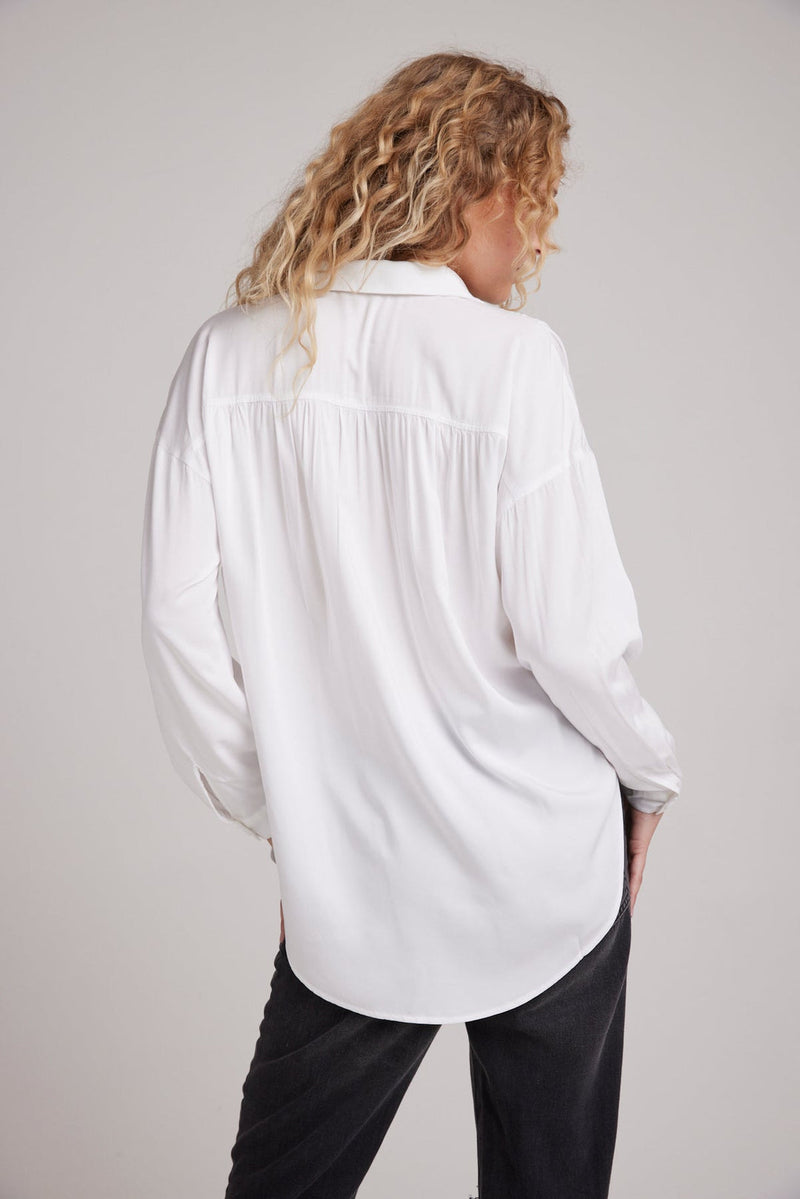 Light Gray Flowy Shirt Top