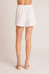 Light Gray Pleat Front Trouser Short Short