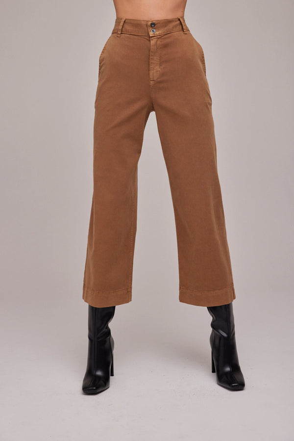 Gray Saige Wide Leg Crop Pant