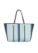 Dark Slate Gray Greyson Azure Neoprene Tote Handbags